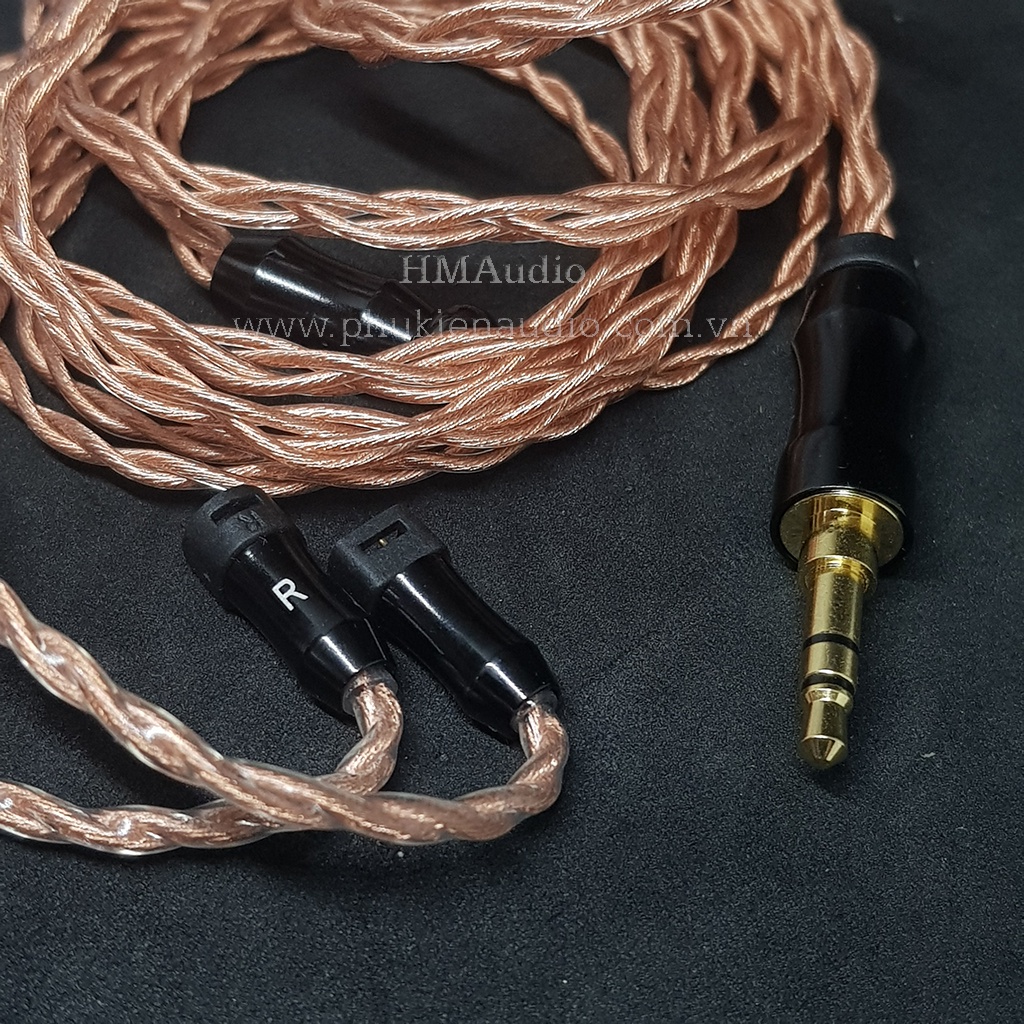 Dây tai nghe đồng OFC 1.2mm tết 4 - Sennheiser IE80/ IE80s