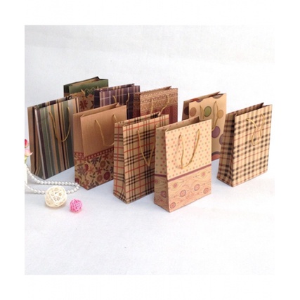 [GIÁ RẺ] 10 chiếc túi đựng quà giấy kraft đủ cỡ to, túi giấy xi măng đựng quà 2 quai cứng cáp, bao bì giấy đựng hộp quà