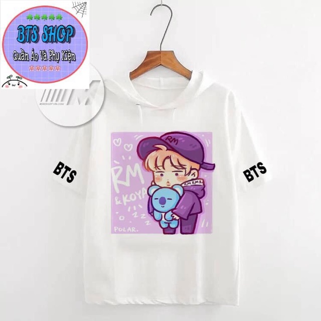 Áo hoodie tay lỡ BTS NHIỀU MẪU