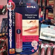 [Hàng Nhật nội địa] Son dưỡng môi Nivea Natural Color Bright Up chống nắng SPF20PA++ 3.5g