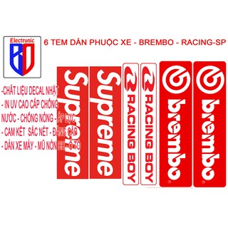 6 TEM DÁN PHUỘC GẤP IN TRONG BREMBO