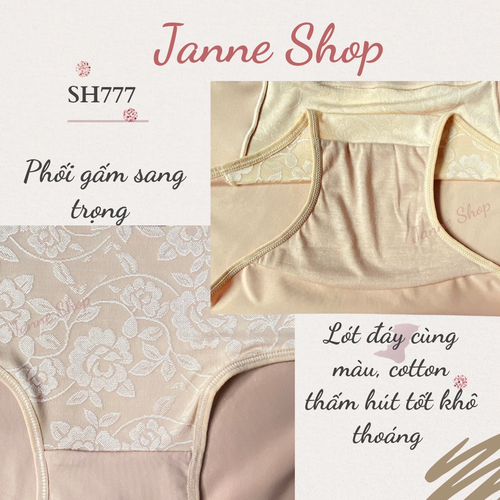 Xả lỗ-Quần Lót Nữ Bigsize  Chất Thun Lạnh Siêu Mềm Mát Hàng Nhập Khẩu Thái Lan Sisterhood 777