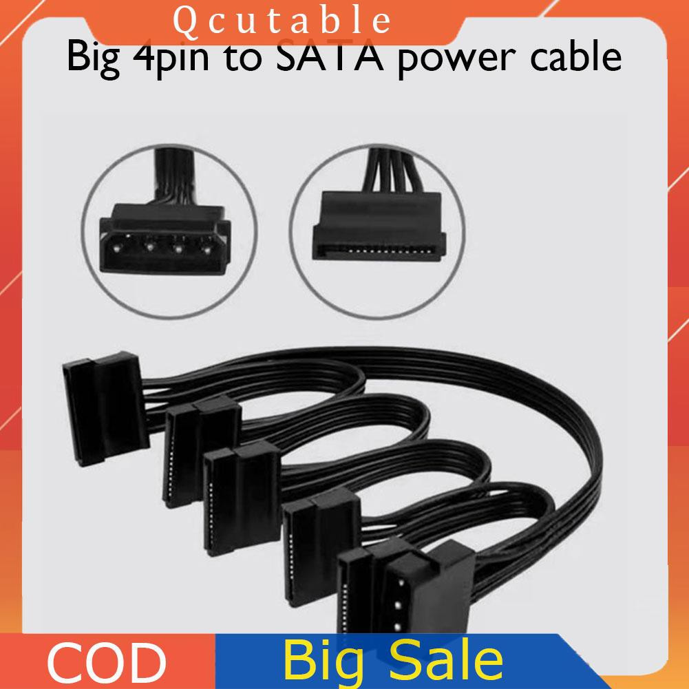 Cáp Chia Nguồn Molex 4 Pin 1 Sang 5 Sata 15 Pin 78cm