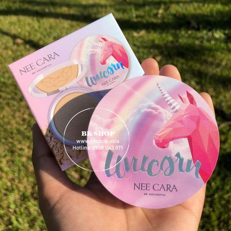 [Thái Lan] Phấn Phủ Kiềm Dầu Mỏng - Mịn Nee Cara Unicorn Pressed N663