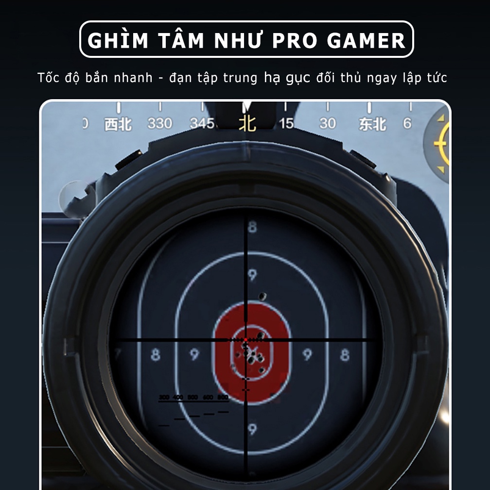 Nút bắn pubg ff auto tap MEMO AK05 tay cầm chơi game điện thoại 4 chế độ ghìm tâm dễ dàng phong cách gaming freefire