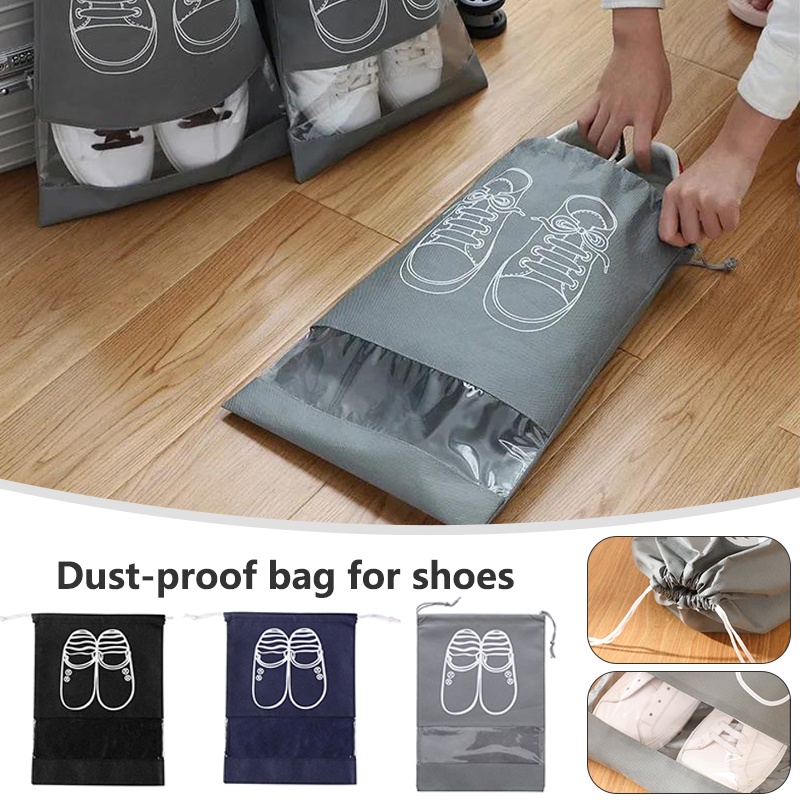 Túi đựng giày không dệt Túi chống thấm nước Túi du lịch Túi dây rút Tote Di động cho Giày cất giữ Giày tổ chức