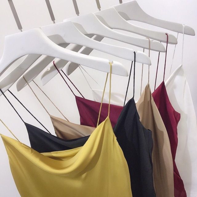 Áo 2 dây cổ đổ chất lụa cao cấp loại xịn m79 | BigBuy360 - bigbuy360.vn