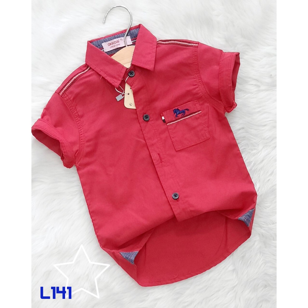 Áo sơ mi cao cấp từ 8 đến 24 kí cho bé trai - cá tính - dễ thương, Vải Kate cotton - mềm mịn, mát, bền màu