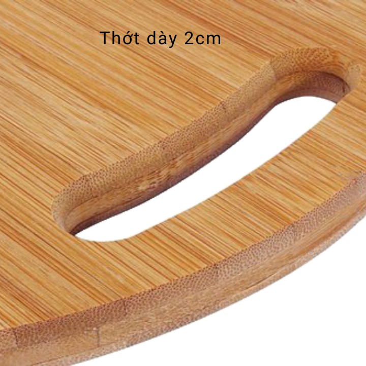 Thớt Tre Kháng Khuẩn (27x2cm) Không tạo mùn, không ẩm mốc BAMBOO VINA