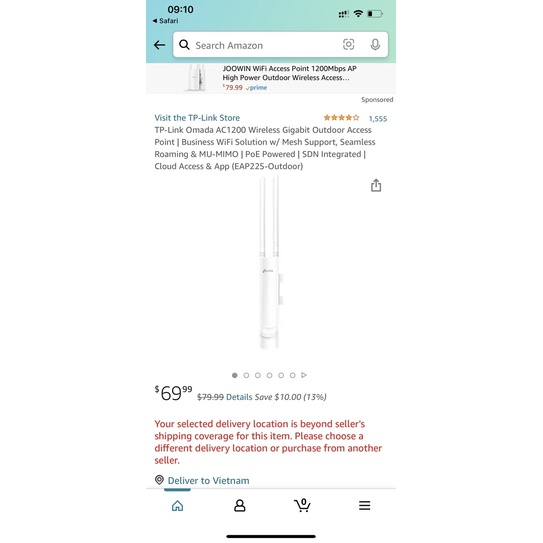 Phát wifi ngoài trời tplink eap225