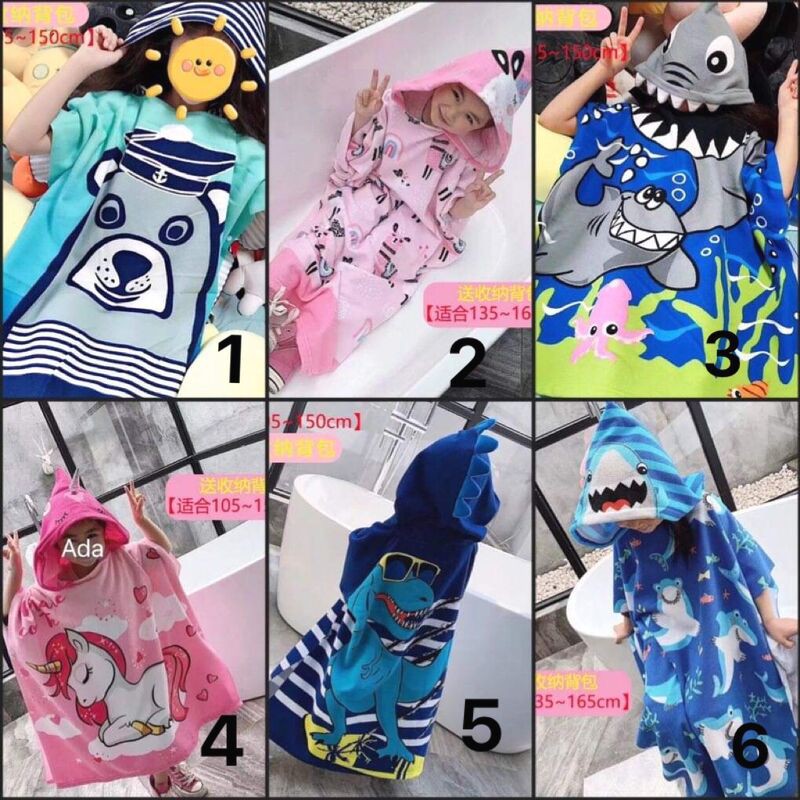 Khăn choàng tắm sz L ❤️ FREESHIP ❤️ Khăn choàng tắm sz L cho bé