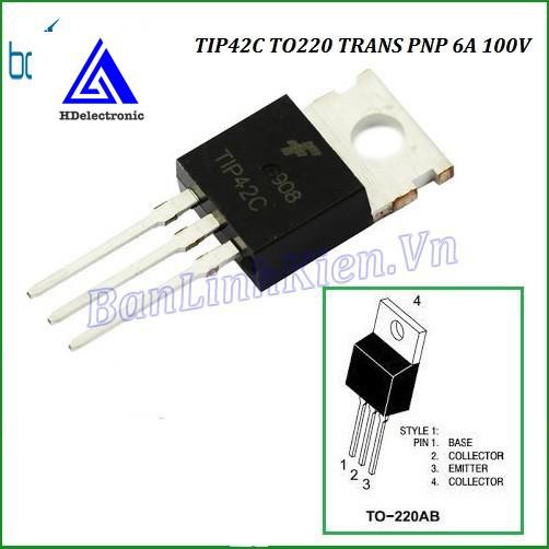 TIP42C TO220 TRANS PNP 6A 100V (DIP) zin