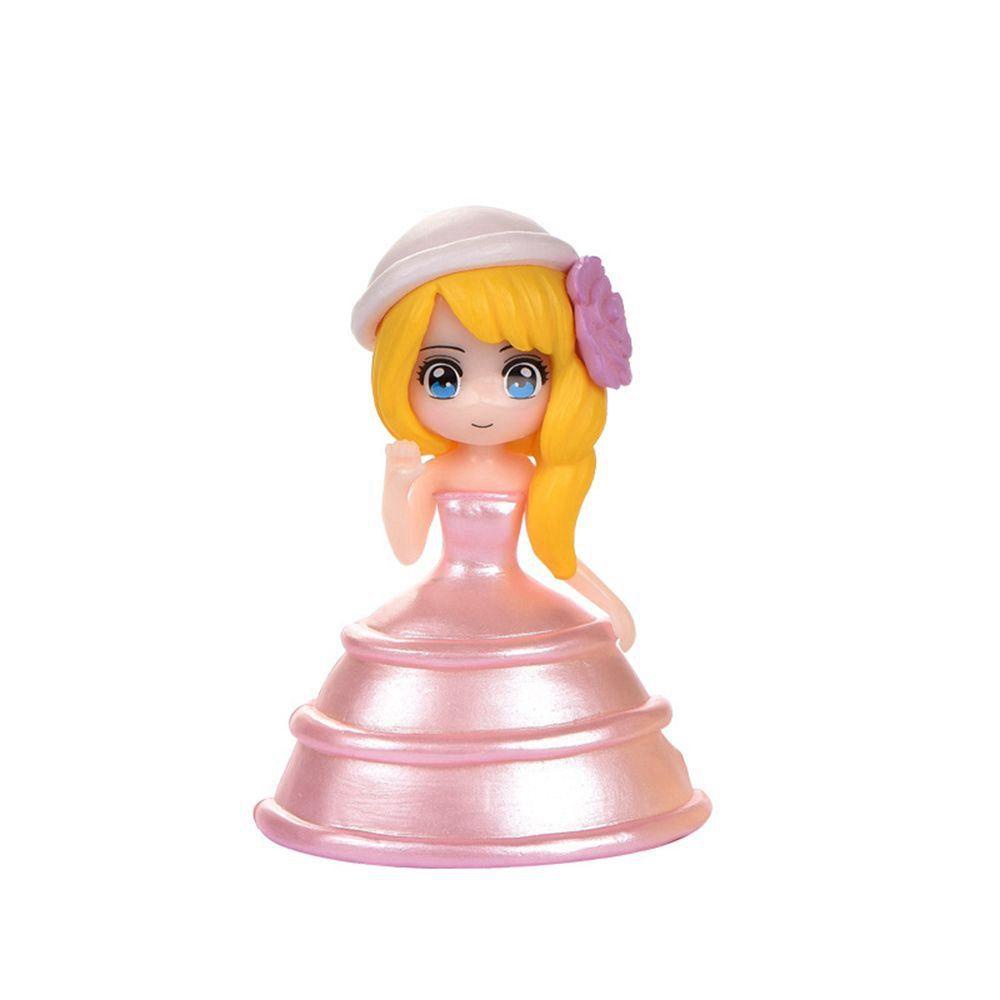 Set 6 Mô Hình Đầm Công Chúa Nhiều Màu Trang Trí Bánh Kem