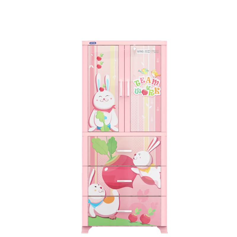 Tủ Nhựa Treo Quần Áo Duy Tân WING-2C-3N 70 X 50 X 160 Cm - TẶNG KÈM 1 GIÁ GỖ ĐỌC SÁCH, IPAD