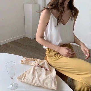 Áo 2 dây voan lụa phối đồ cực xinh