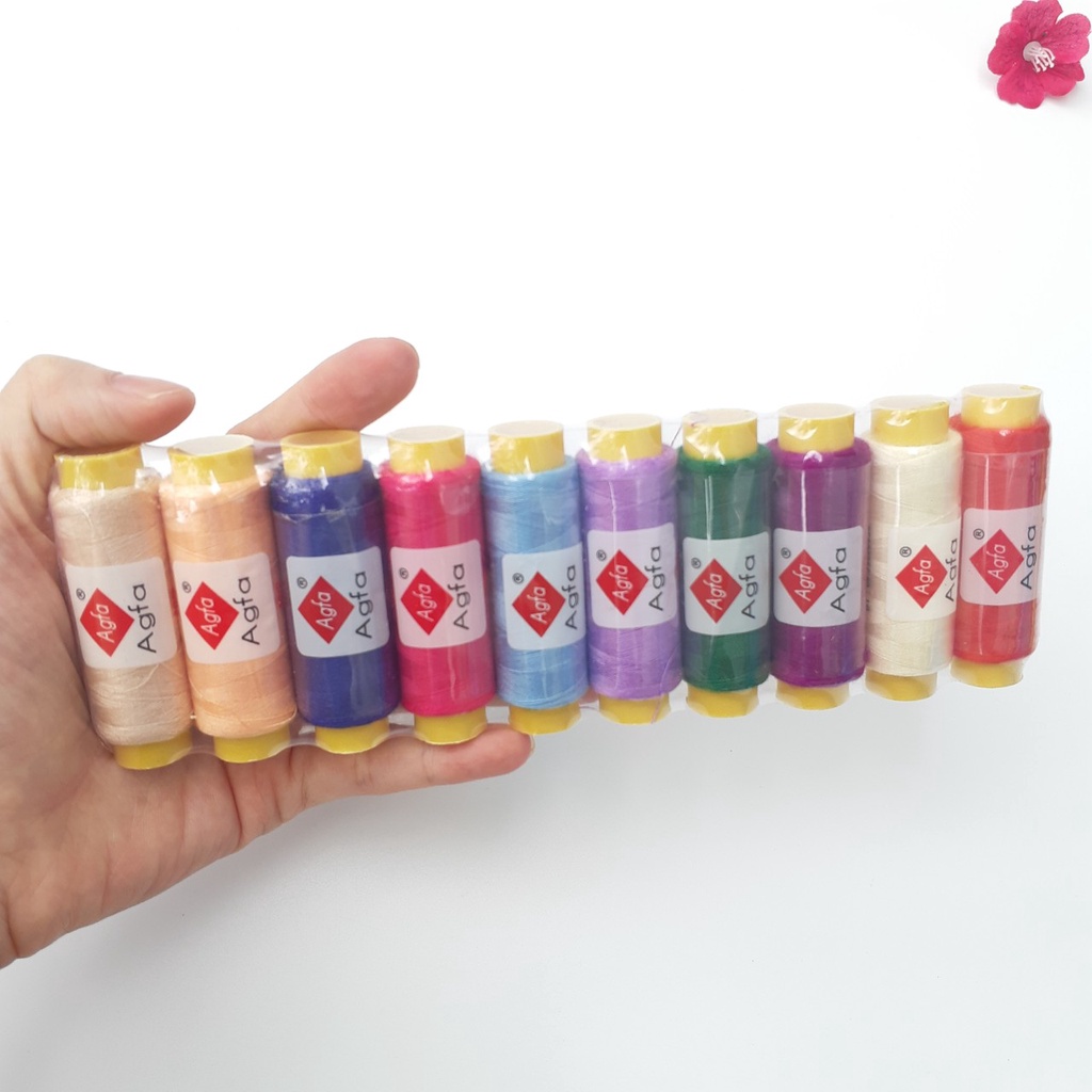 1 Cây 10 Cuộn Chỉ May Quần Áo
