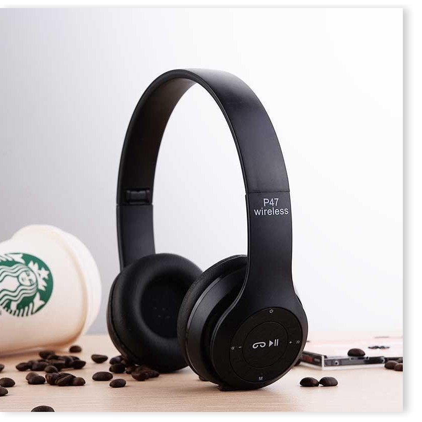 [Xả Kho Bán Lỗ] Tai Nghe Bluetooth P47, Tai Nghe Chụp Tai Cao Cấp, Cách Sử Dụng Tai Nghe P47 Wireless, Bluetooth V4.1 Có