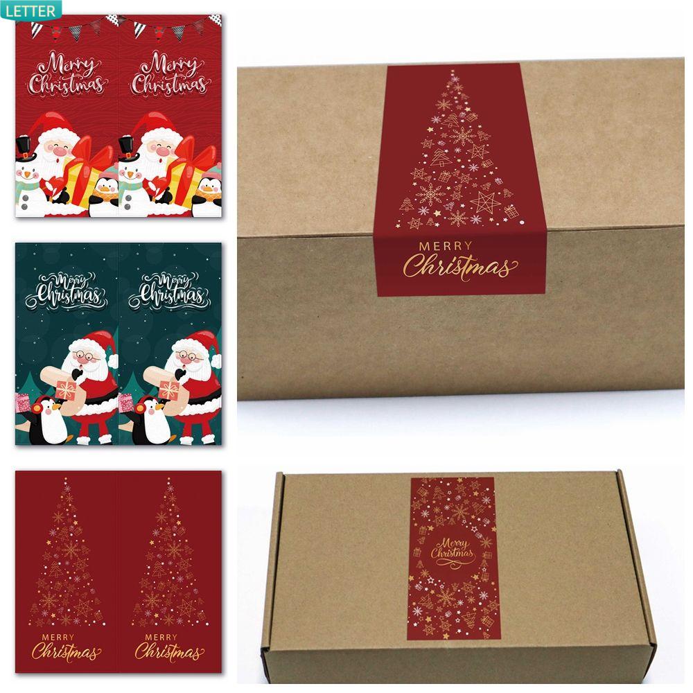 Set 50 Nhãn Dán Trang Trí Giáng Sinh 5CM*10CM