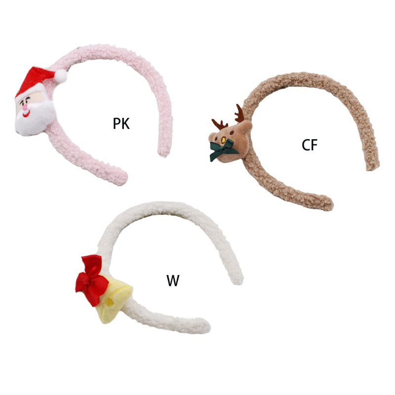 Flgo Băng Đô Cài Tóc Rửa Mặt / Trang Điểm Bằng Vải Bông Mềm Mại Có Chuông Dễ