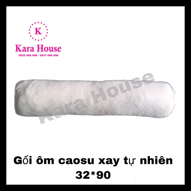 Gối ôm cao su xay tự nhiên 32*90 - Kara House