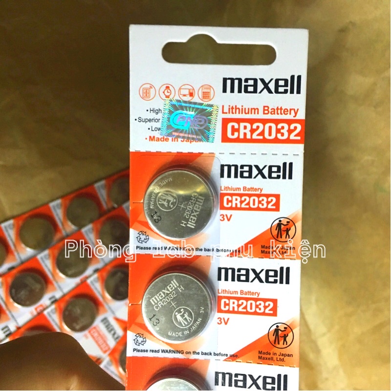 Pin CR2032 CR2025 Maxell Lithium 3V  Hàng chính hãng Maxell Nhật