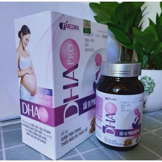 Sắt 3 sắt bầu DHA Pro với sắt và vitamin tổng hợp dễ hấp thu và không táo bón, sắt bầu, sắt tổng hợp