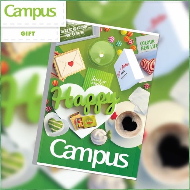 Vở kẻ ngang campus season / gift 80 Trang