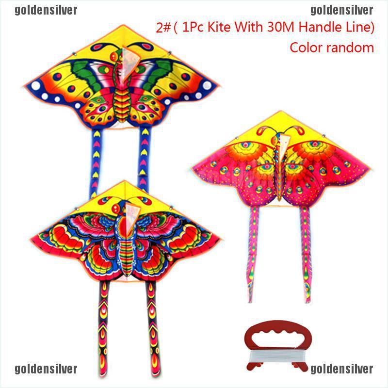 1 Bộ Diều Bay Hình Bướm Có Tay Cầm Kích Thước 90 * 50CM