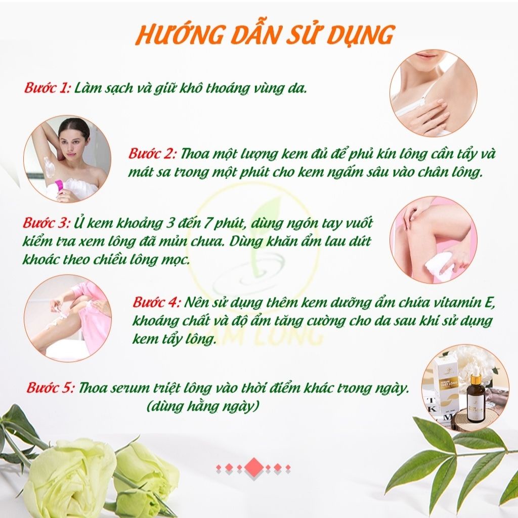 Kem Tẩy Lông Huyền Phi.combo Kem Tẩy Lông Nách,Vùng Kín Bikini Chân Tay Body chính hãng