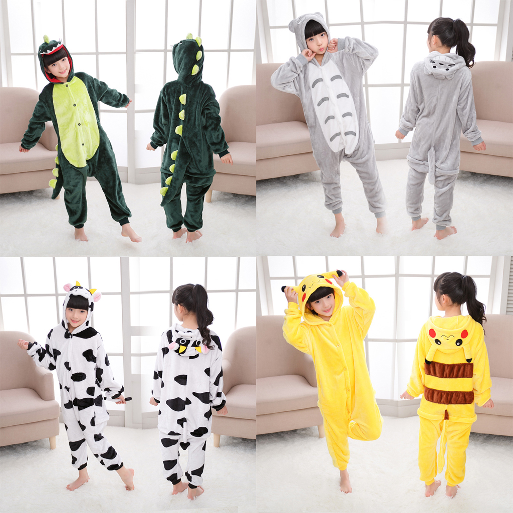 Bộ Đồ Ngủ Hình Khủng Long Dành Cho Bé Từ 2-12 Tuổi