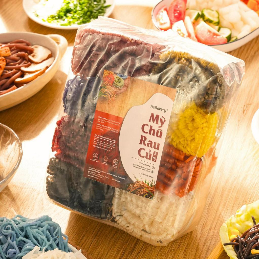Mì Chũ Rau Củ Tự Nhiên 8 Vị - Mì Chũ Ăn Kiêng Healthy HeBekery by HeBe