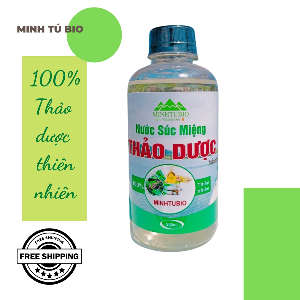 250ML NƯỚC SÚC MIỆNG THẢO DƯỢC MINH TÚ BIO