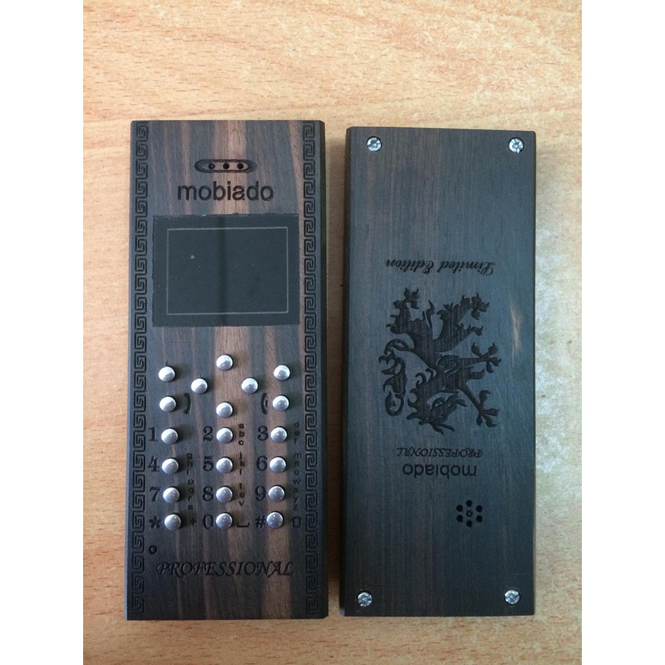 Vỏ gỗ cho điện thoại 1200 1208 1209 gỗ mun