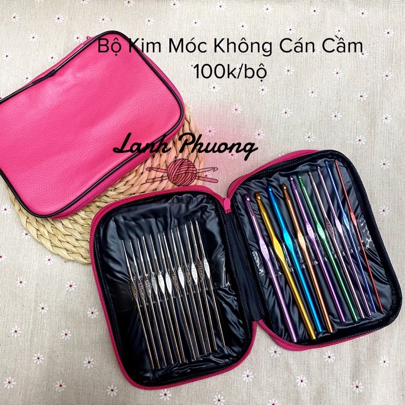 Bộ Kim Móc Len Sắt Không Cán Cầm