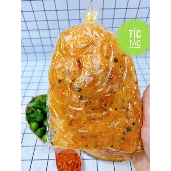 Bánh Tráng Sợi Trộn Tép Sate Siêu Ngon - Cay Vừa