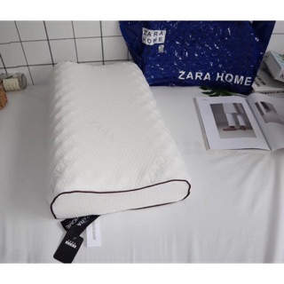 Gối cao su Zara chuẩn loại 1, km 1 vỏ gối nằm poly