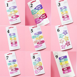 Set 6 kẹp tóc dễ thương cho bé gái