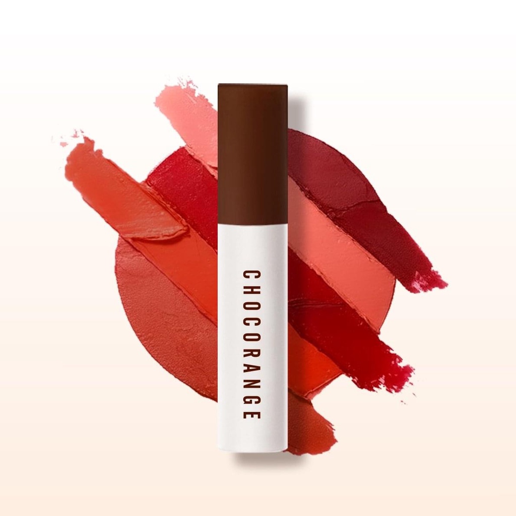 Son Kem Lì Matte Socola Chocorange - Chocorange Velvet Matte Lipcream - Son Nhung Mịn Siêu Lì Không Trôi