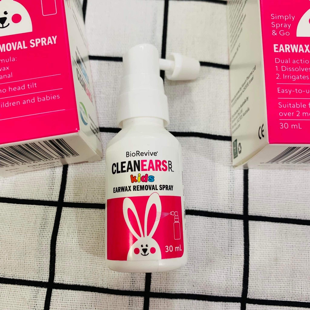 [Úc] Xịt tan ráy tai Clean Ears Kids 30ml