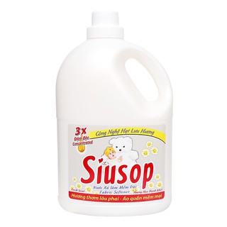 Nước xả vải Siusop 3x đậm đặc hương hoa thanh khiết can 3.8 lít