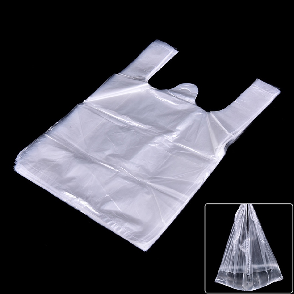 Set 46 Túi Mua Sắm 15 * 23cm Bằng Nhựa Có Tay Cầm Tiện Dụng