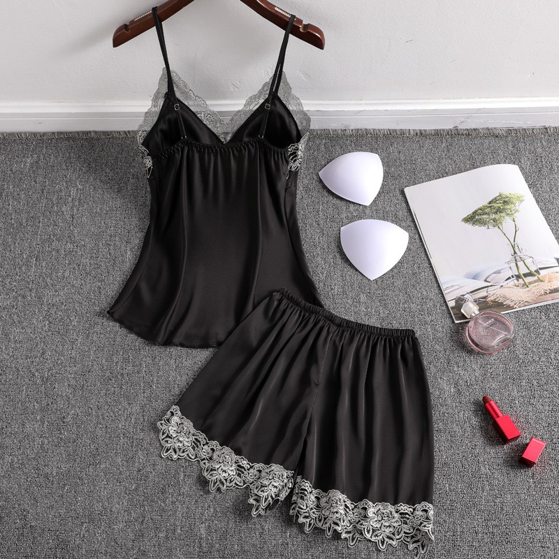 bộ ngủ lụa cao cấp có mút ngực | BigBuy360 - bigbuy360.vn