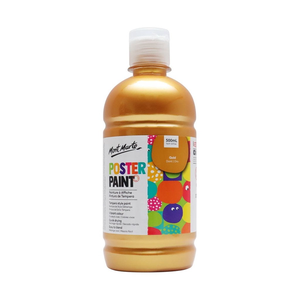 Màu Nước Poster Paint Mont Marte 500ml - Gold - MPST0011