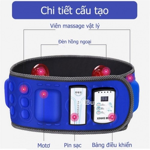 Đai Massage Bụng X6 pin sạc