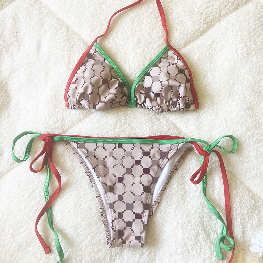 DUNEA Bộ Đồ Bơi Hai Mảnh Màu Hồng In Họa Tiết Dành Cho Nữ