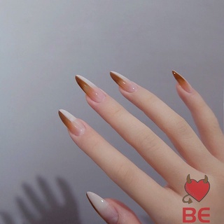 YADORNOS Bộ 24 móng tay giả màu hiệu ứng Gradient thời trang