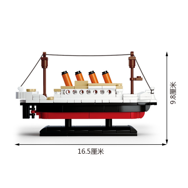Mô hình tàu Titanic lắp ráp sáng tạo