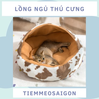 Nhà lồng bò sữa gường ngủ nệm chó mèo nhiều size lồng ngủ nệm ngủ chó mèo giường ngủ chó mèo nhà chó mèo