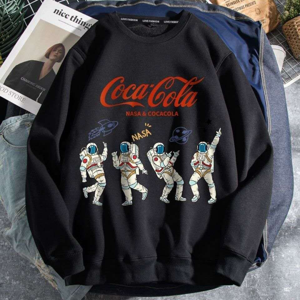 NASA COCA-COLA Áo Hoodie Có In Chữ Thời Trang Cao Cấp Cho Nam Ly520.Vn