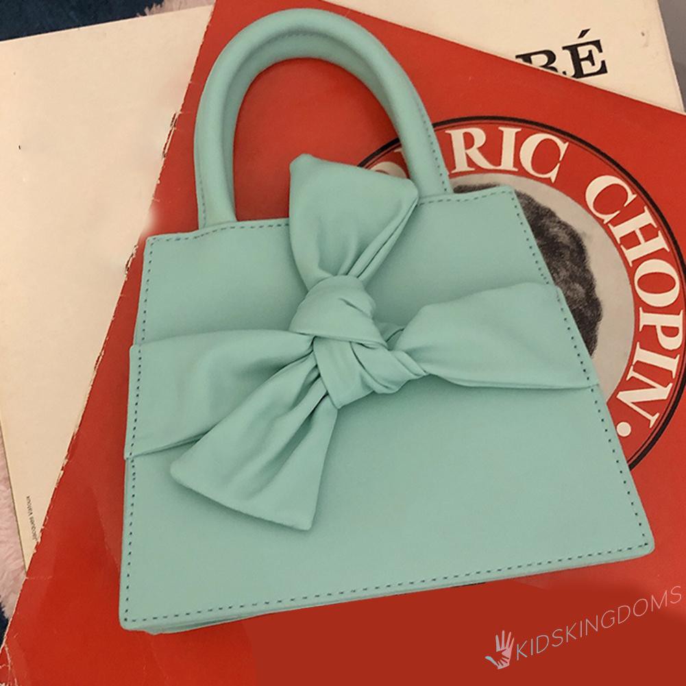 【Big Sale】Mini Elegant Bow Messenger Bag Women Sweet Wristlet Shoulder Belt Pouches